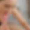 anja poleski - Blonde with white nails do blowjobs and get sperm on face thumbnail